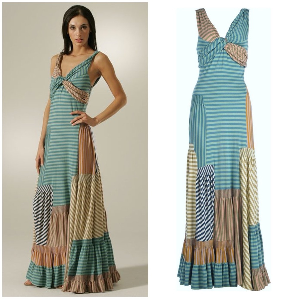 MARC by MARC JACOB | Mixed Striped Colorful Maxi Dress